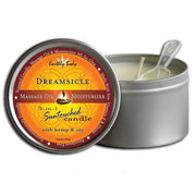 Earthly Body 6.8 oz. Round Tin Massage Candle - A Little More Interesting